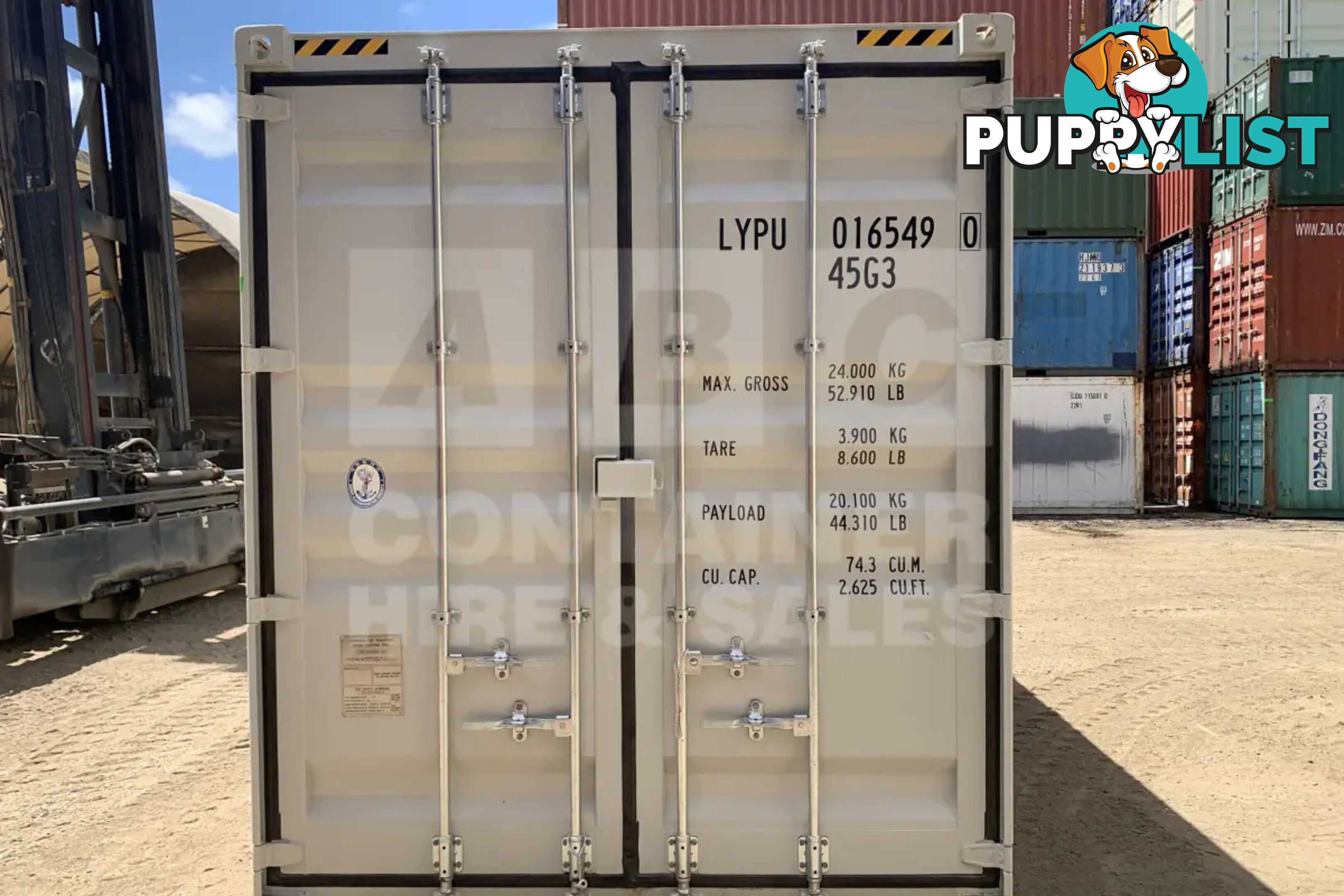 40' HIGH CUBE PARTIAL SIDE OPENING SHIPPING CONTAINER (2 SETS OF SIDE OPENING DOORS)