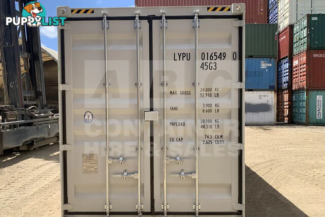 40' HIGH CUBE PARTIAL SIDE OPENING SHIPPING CONTAINER (2 SETS OF SIDE OPENING DOORS)
