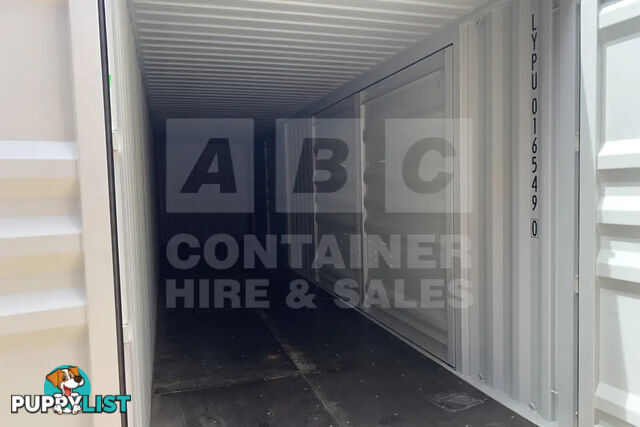40' HIGH CUBE PARTIAL SIDE OPENING SHIPPING CONTAINER (2 SETS OF SIDE OPENING DOORS)