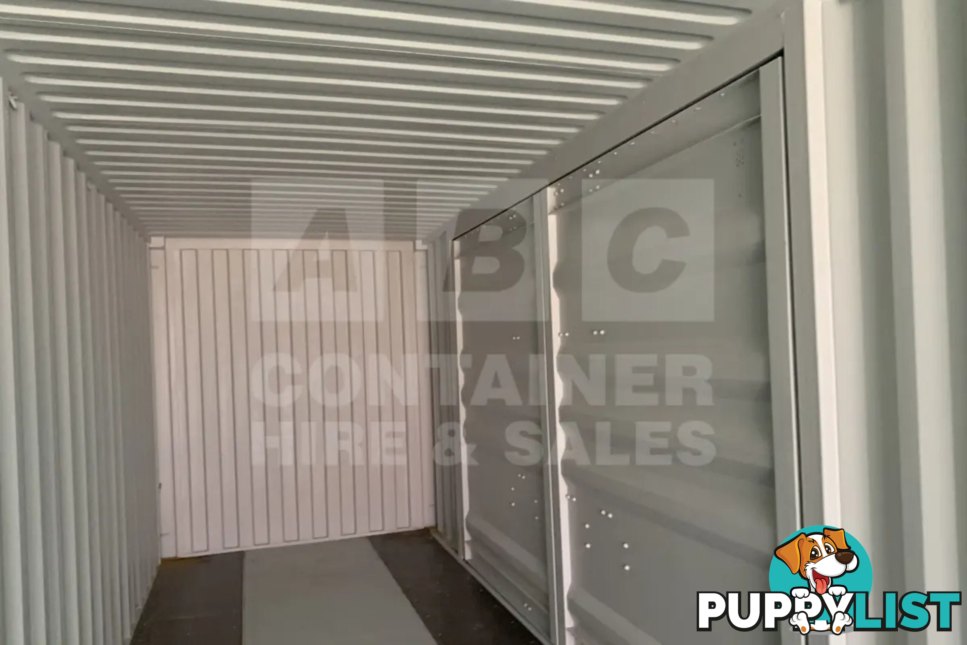 40' HIGH CUBE PARTIAL SIDE OPENING SHIPPING CONTAINER (2 SETS OF SIDE OPENING DOORS)