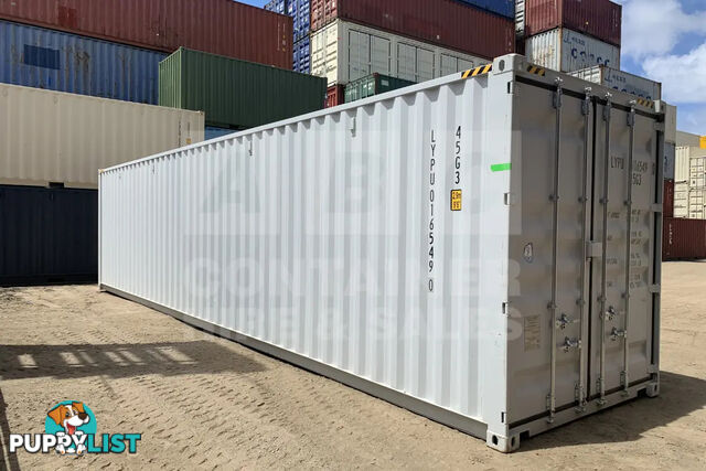 40' HIGH CUBE PARTIAL SIDE OPENING SHIPPING CONTAINER (2 SETS OF SIDE OPENING DOORS)