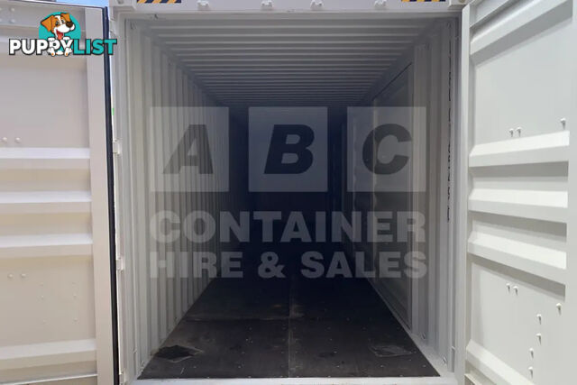 40' HIGH CUBE PARTIAL SIDE OPENING SHIPPING CONTAINER (2 SETS OF SIDE OPENING DOORS)