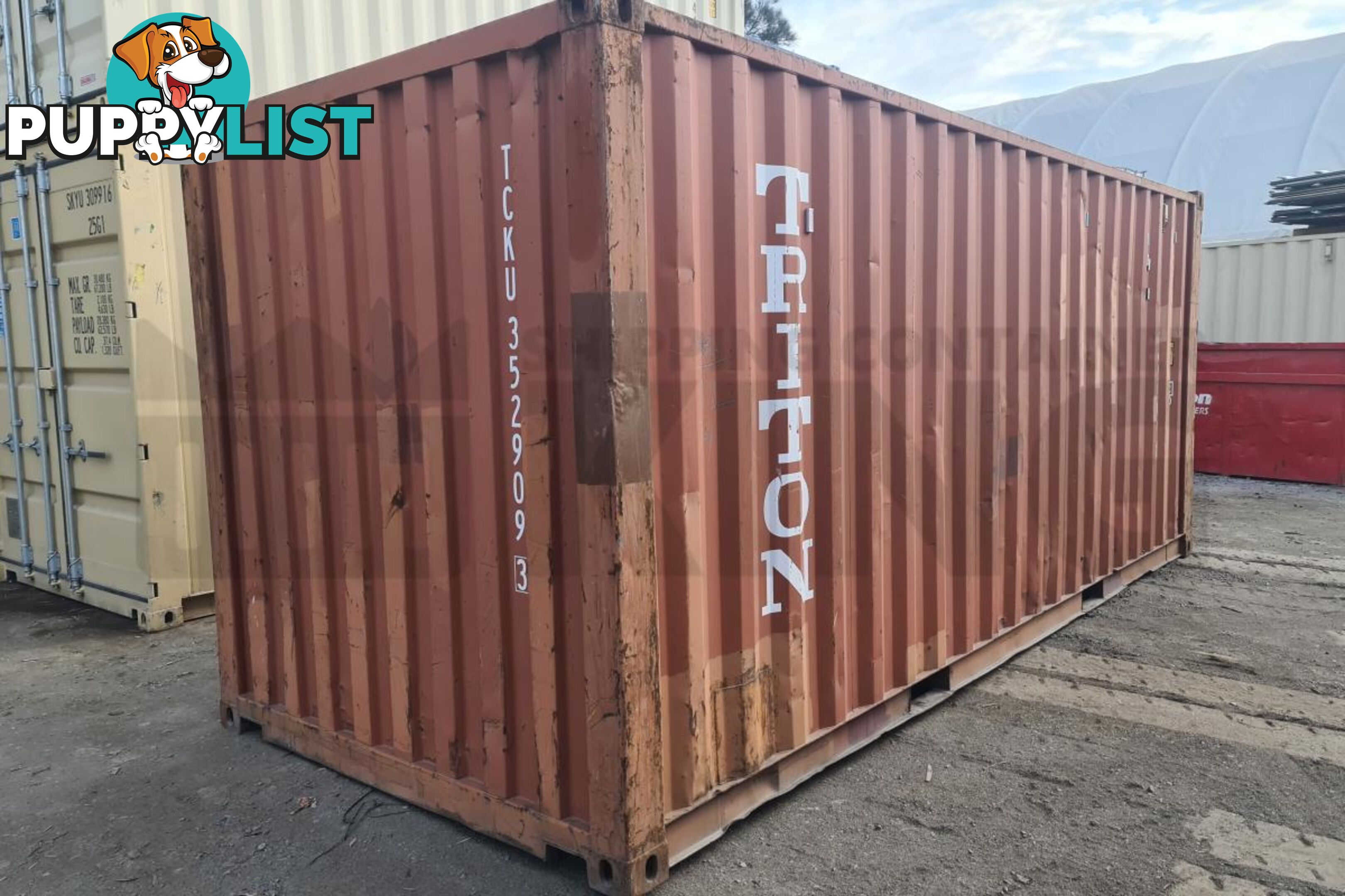 20' STANDARD HEIGHT SHIPPING CONTAINER - in Chinchilla