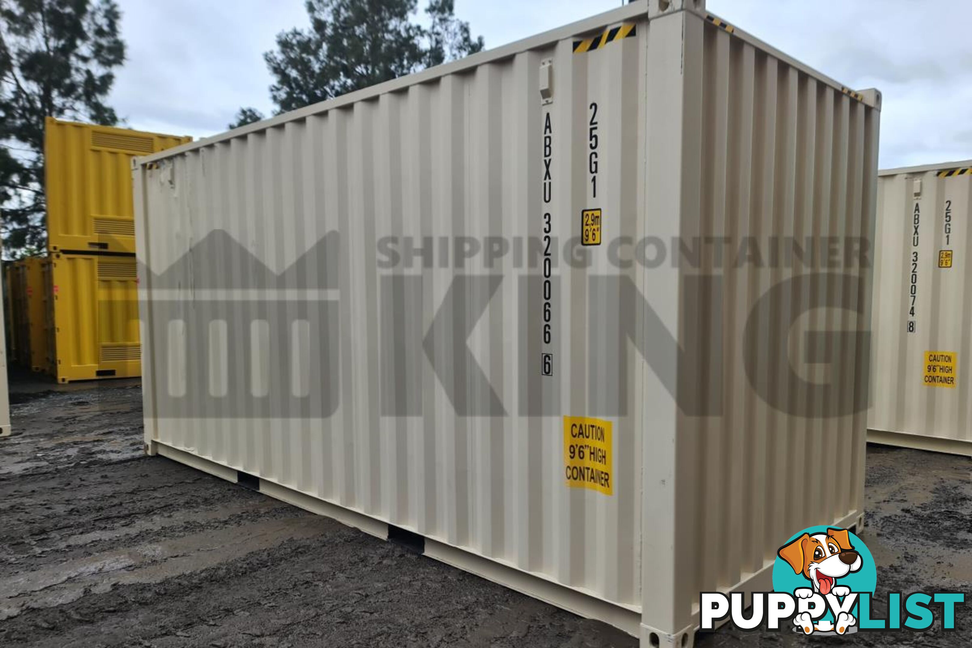 20' HIGH CUBE SHIPPING CONTAINER (WITH TIE RAILS)