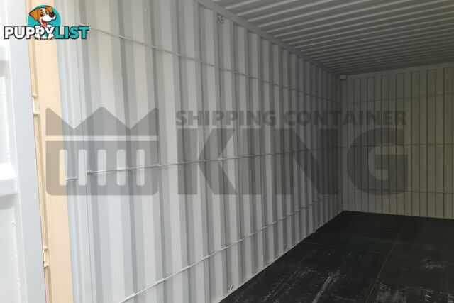 20' HIGH CUBE SHIPPING CONTAINER (WITH TIE RAILS)