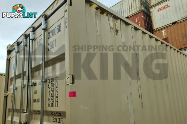 20' HIGH CUBE SHIPPING CONTAINER (WITH TIE RAILS)