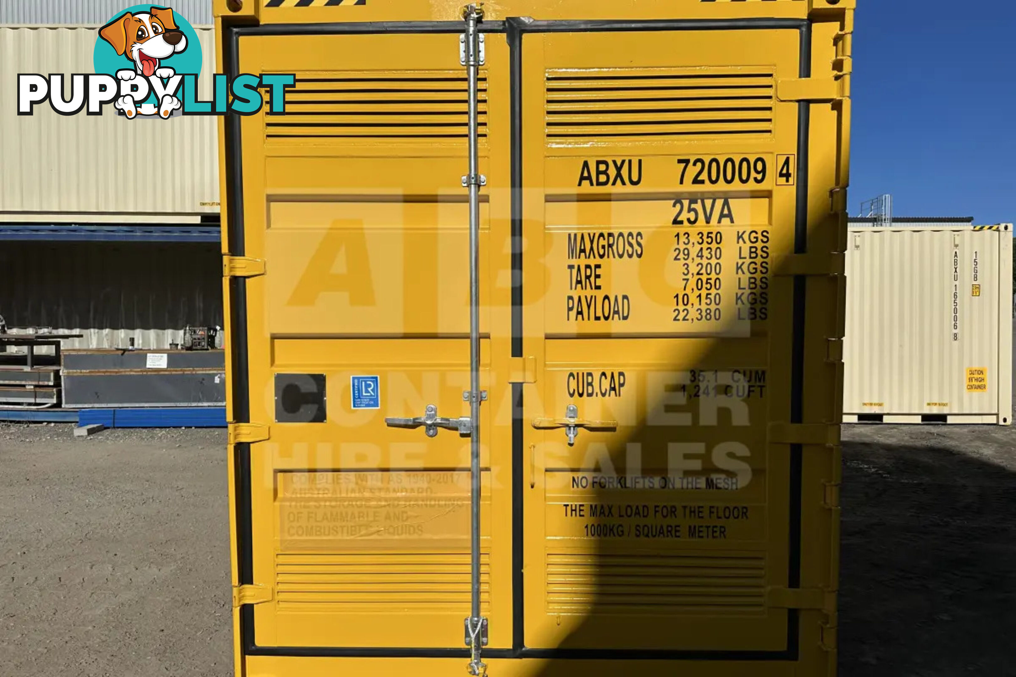 20' HIGH CUBE SIDE OPENING DANGEROUS GOODS SHIPPING CONTAINER