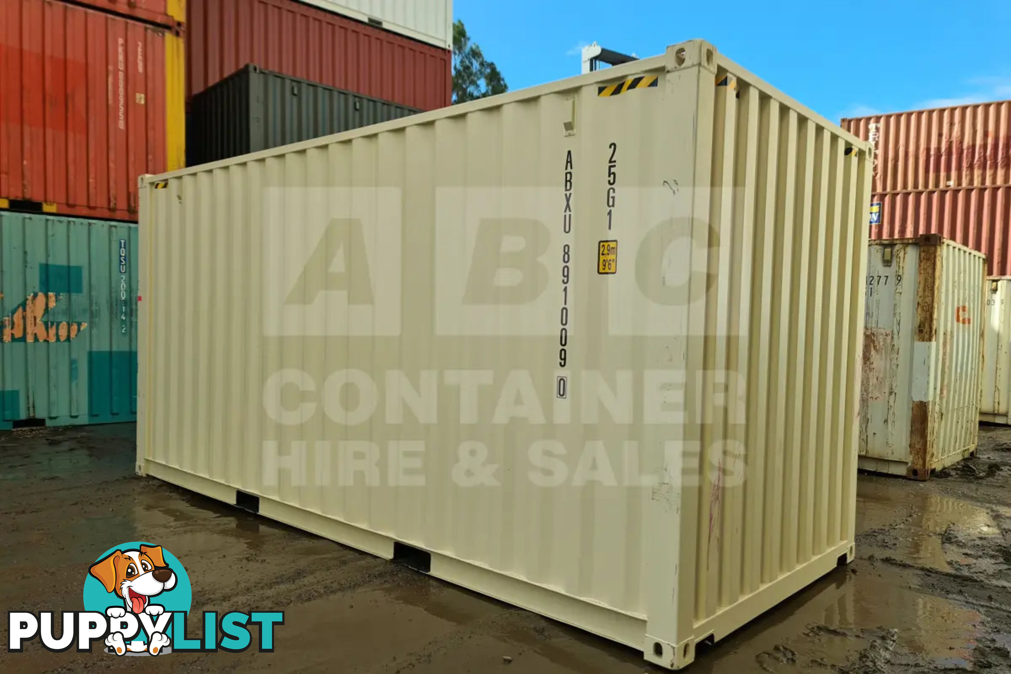 20' HIGH CUBE SHIPPING CONTAINER (STEEL FLOOR)