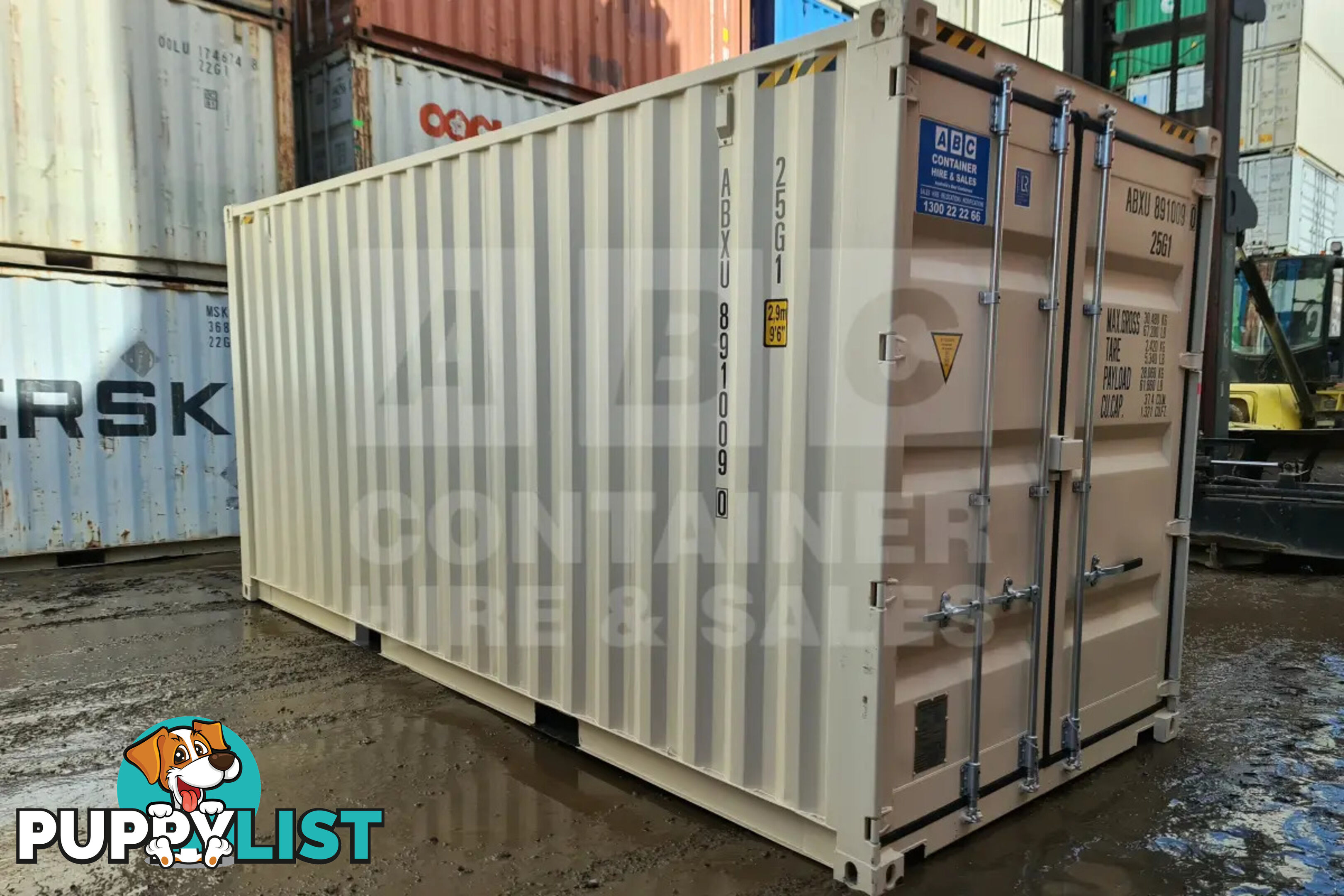 20' HIGH CUBE SHIPPING CONTAINER (STEEL FLOOR)