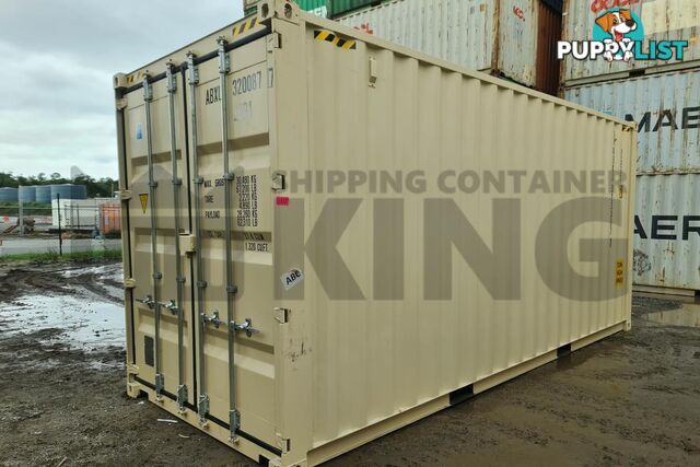 20' HIGH CUBE SHIPPING CONTAINER (WITH TIE RAILS) - in Brisbane