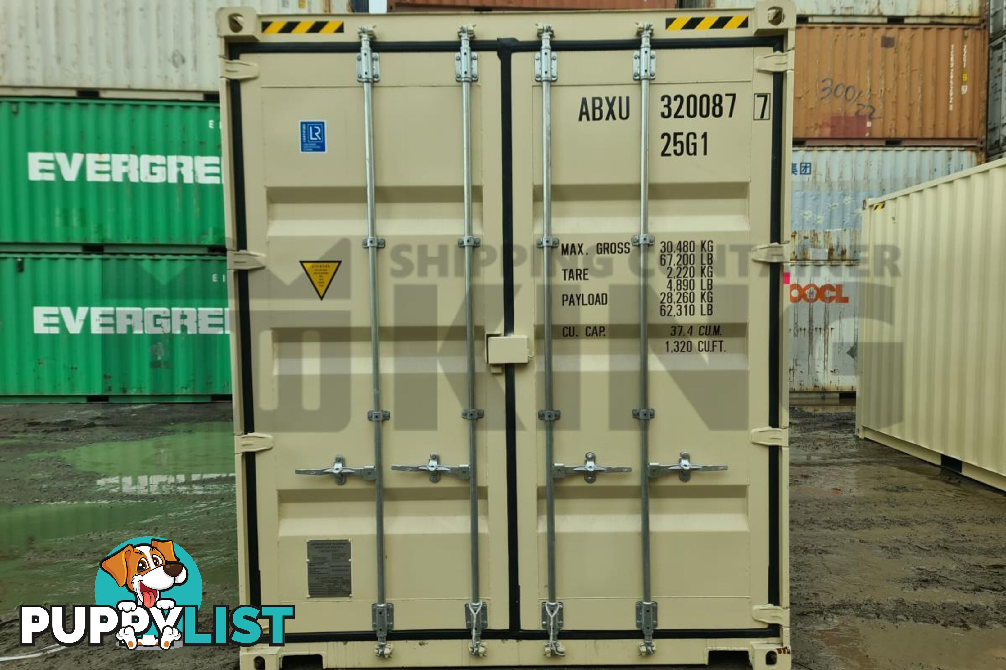 20' HIGH CUBE SHIPPING CONTAINER (WITH TIE RAILS) - in Brisbane