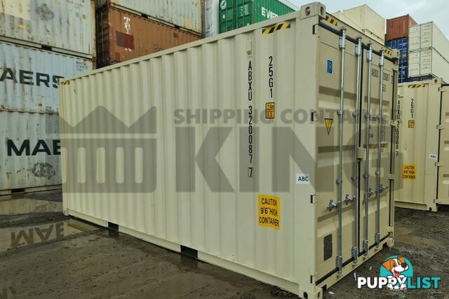 20' HIGH CUBE SHIPPING CONTAINER (WITH TIE RAILS) - in Brisbane