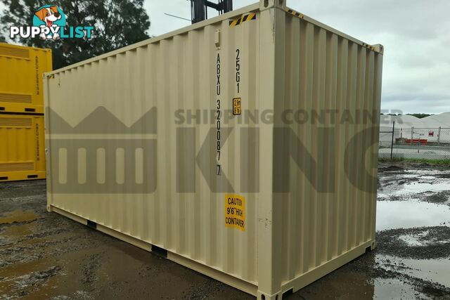 20' HIGH CUBE SHIPPING CONTAINER (WITH TIE RAILS) - in Brisbane