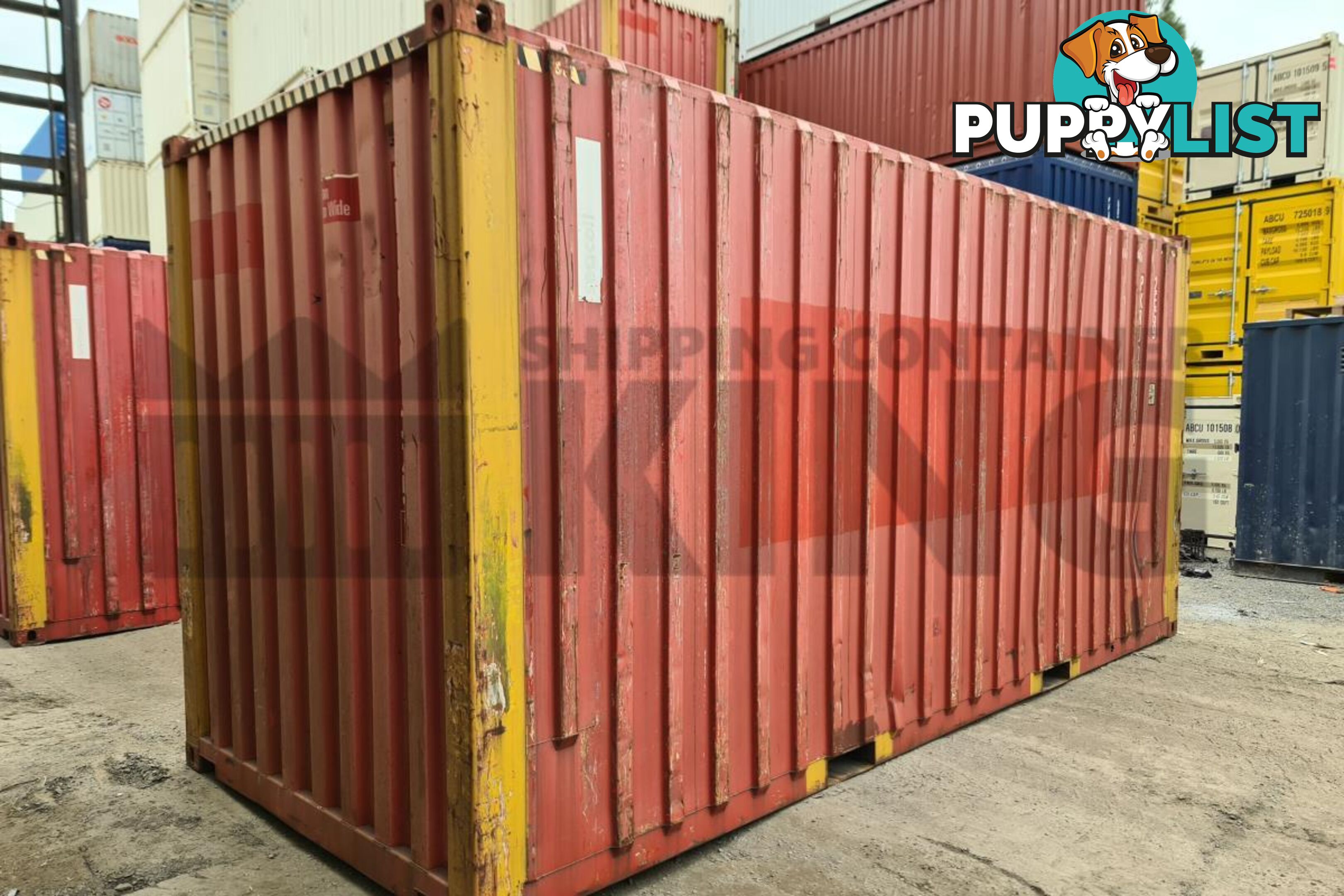 20' HIGH CUBE BULKER SHIPPING CONTAINER (STEEL FLOOR WITH ROOF HATCHES, 2 PALLETS WIDE)