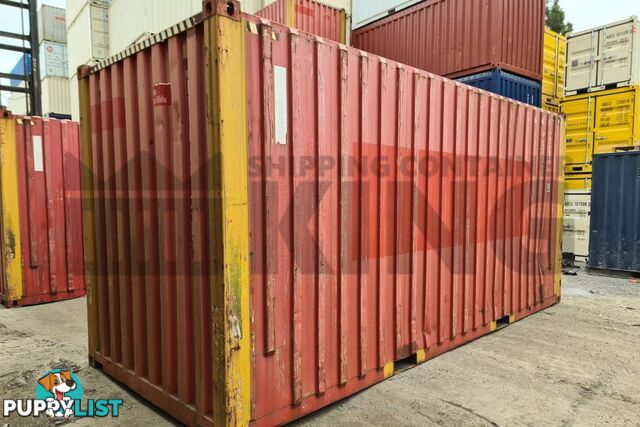 20' HIGH CUBE BULKER SHIPPING CONTAINER (STEEL FLOOR WITH ROOF HATCHES, 2 PALLETS WIDE)