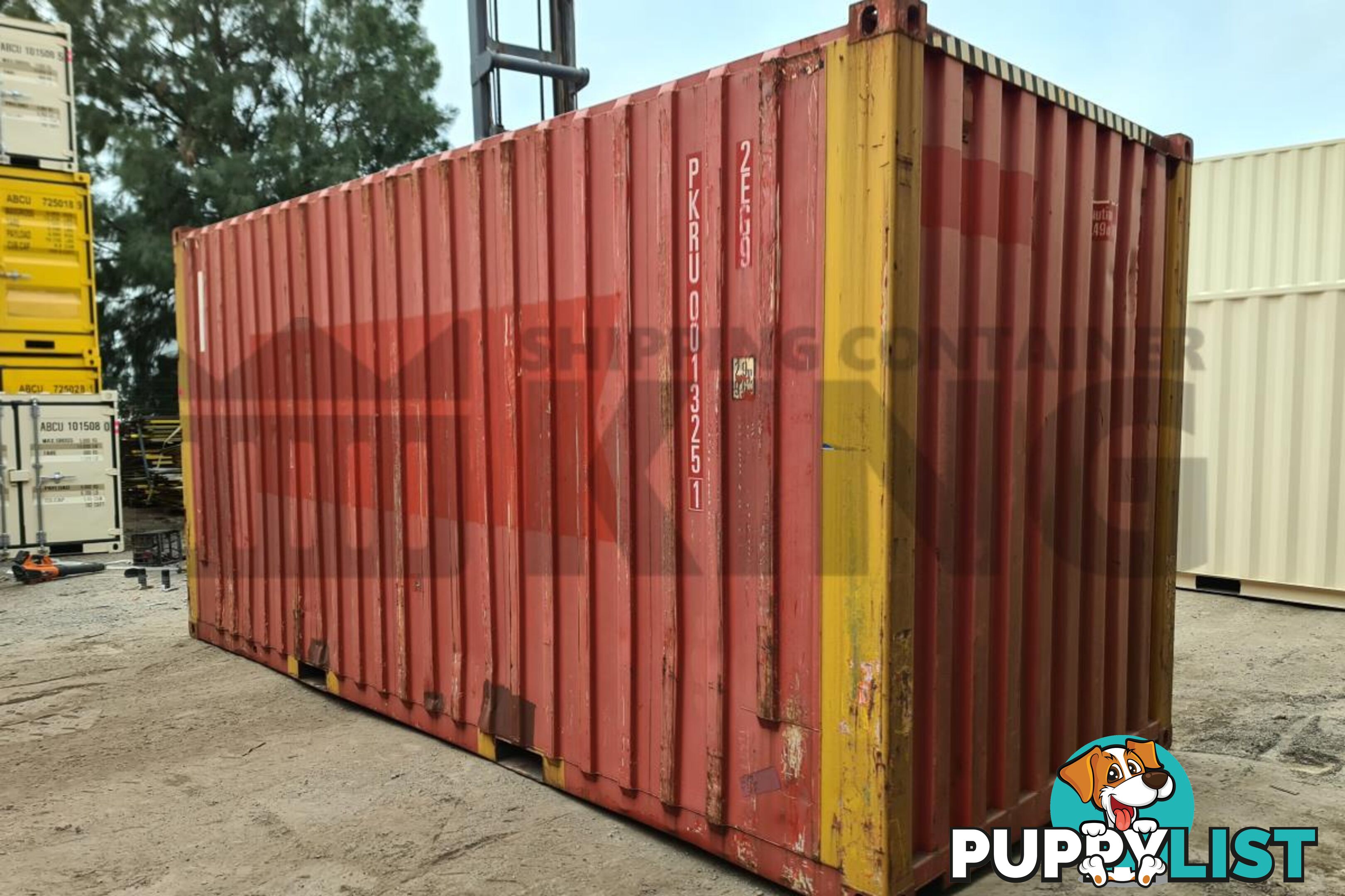 20' HIGH CUBE BULKER SHIPPING CONTAINER (STEEL FLOOR WITH ROOF HATCHES, 2 PALLETS WIDE)