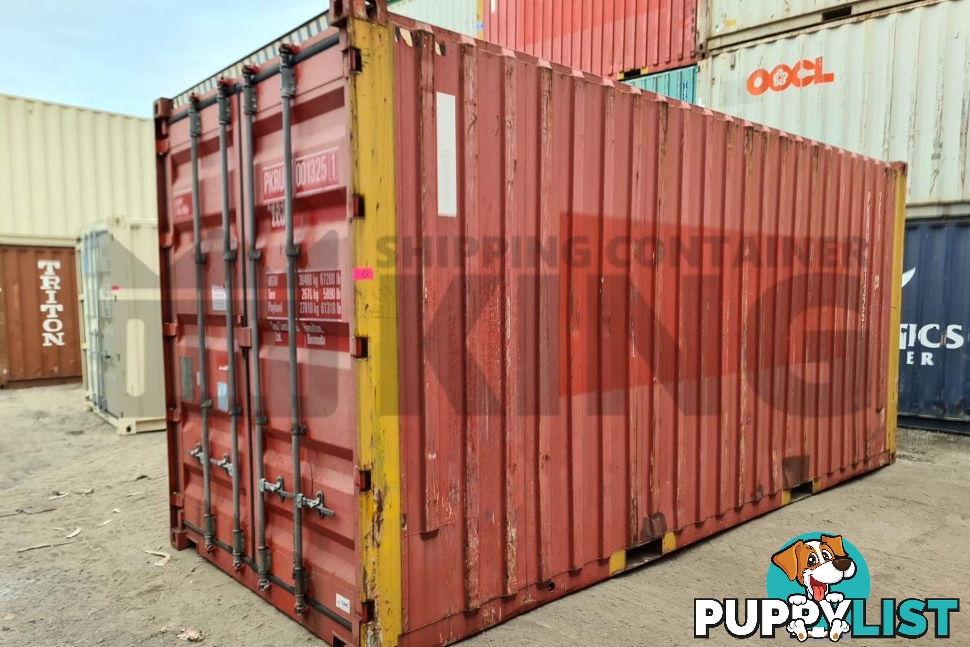 20' HIGH CUBE BULKER SHIPPING CONTAINER (STEEL FLOOR WITH ROOF HATCHES, 2 PALLETS WIDE)