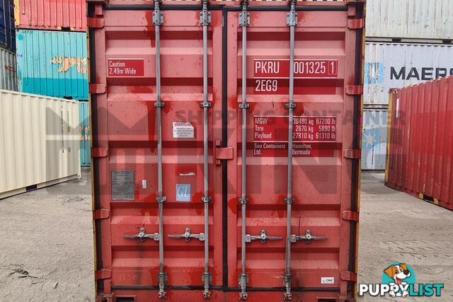 20' HIGH CUBE BULKER SHIPPING CONTAINER (STEEL FLOOR WITH ROOF HATCHES, 2 PALLETS WIDE)