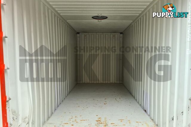 20' HIGH CUBE BULKER SHIPPING CONTAINER (STEEL FLOOR WITH ROOF HATCHES, 2 PALLETS WIDE)