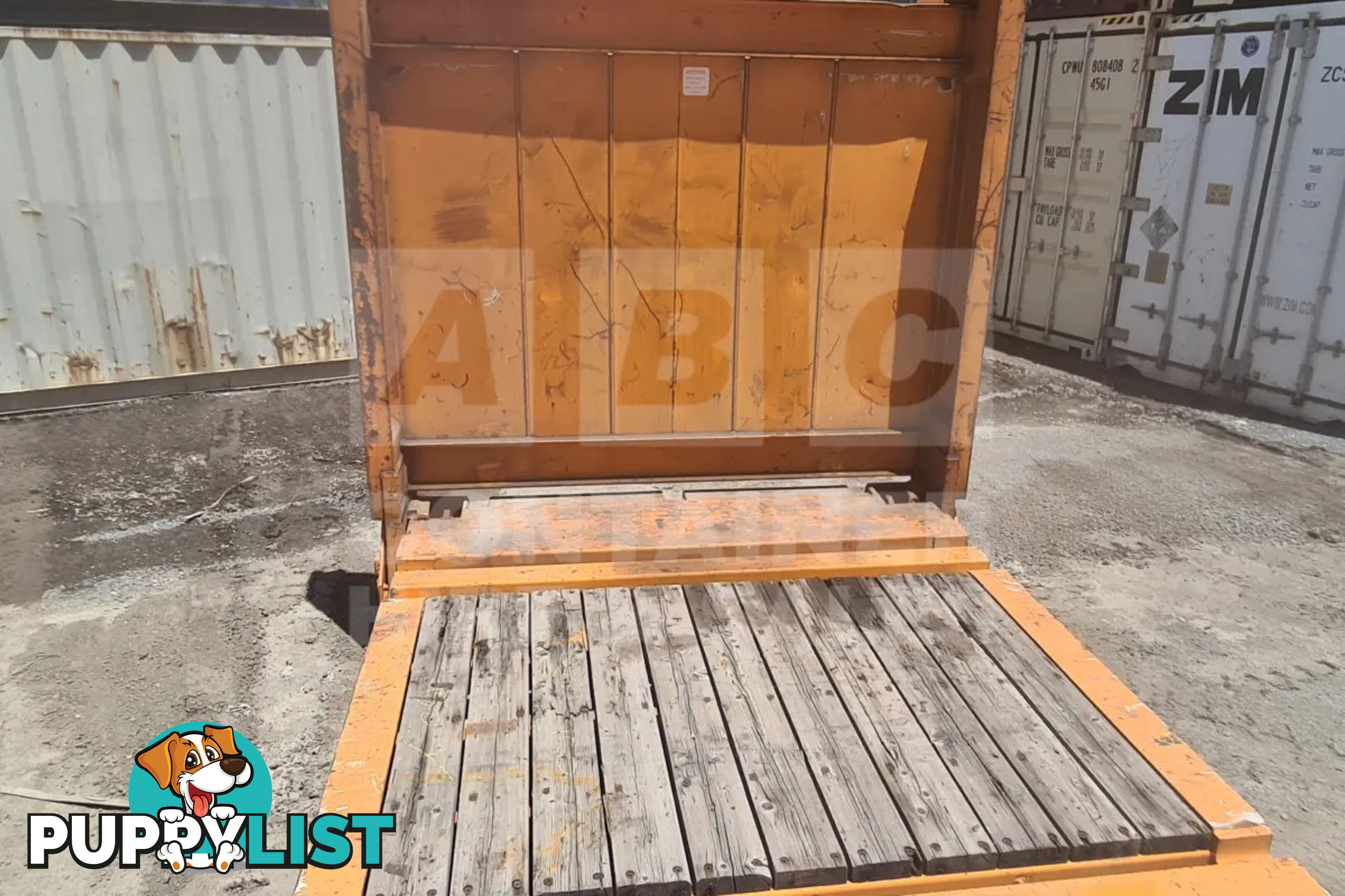 40' FLAT RACK SHIPPING CONTAINER (WITH COLLAPSIBLE ENDS)