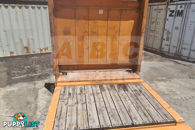 40' FLAT RACK SHIPPING CONTAINER (WITH COLLAPSIBLE ENDS)