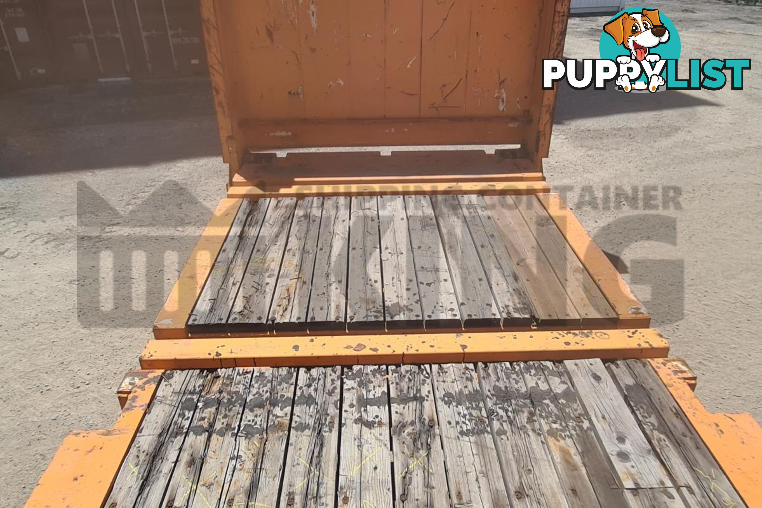 40' FLAT RACK SHIPPING CONTAINER (WITH COLLAPSIBLE ENDS)