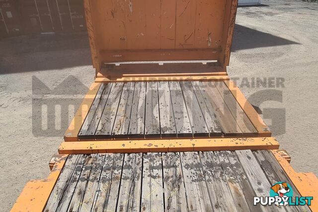 40' FLAT RACK SHIPPING CONTAINER (WITH COLLAPSIBLE ENDS)