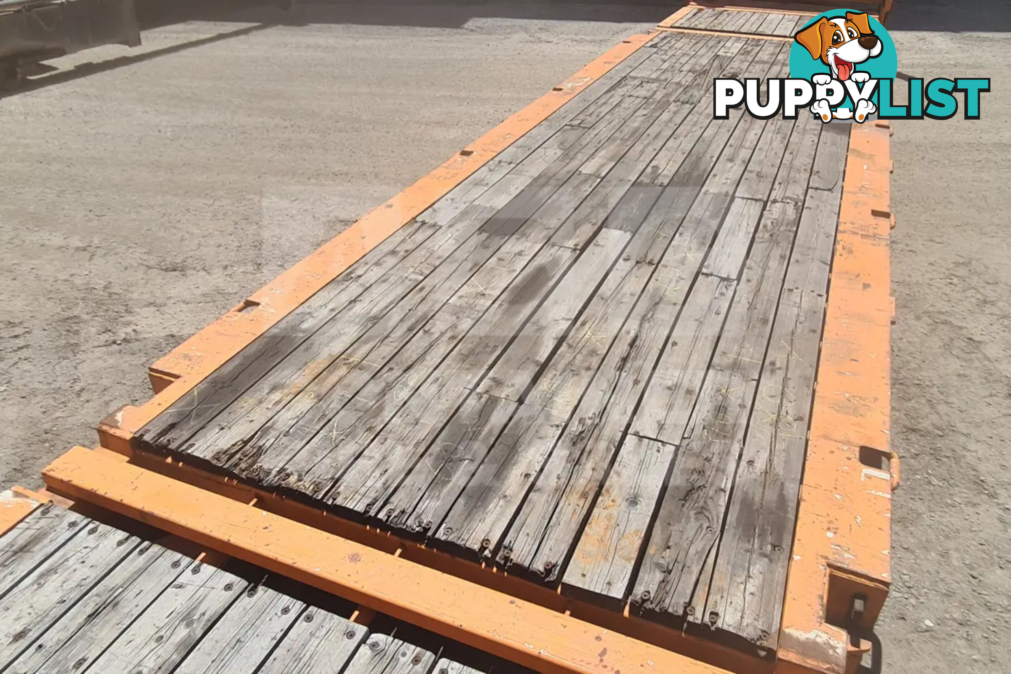 40' FLAT RACK SHIPPING CONTAINER (WITH COLLAPSIBLE ENDS)