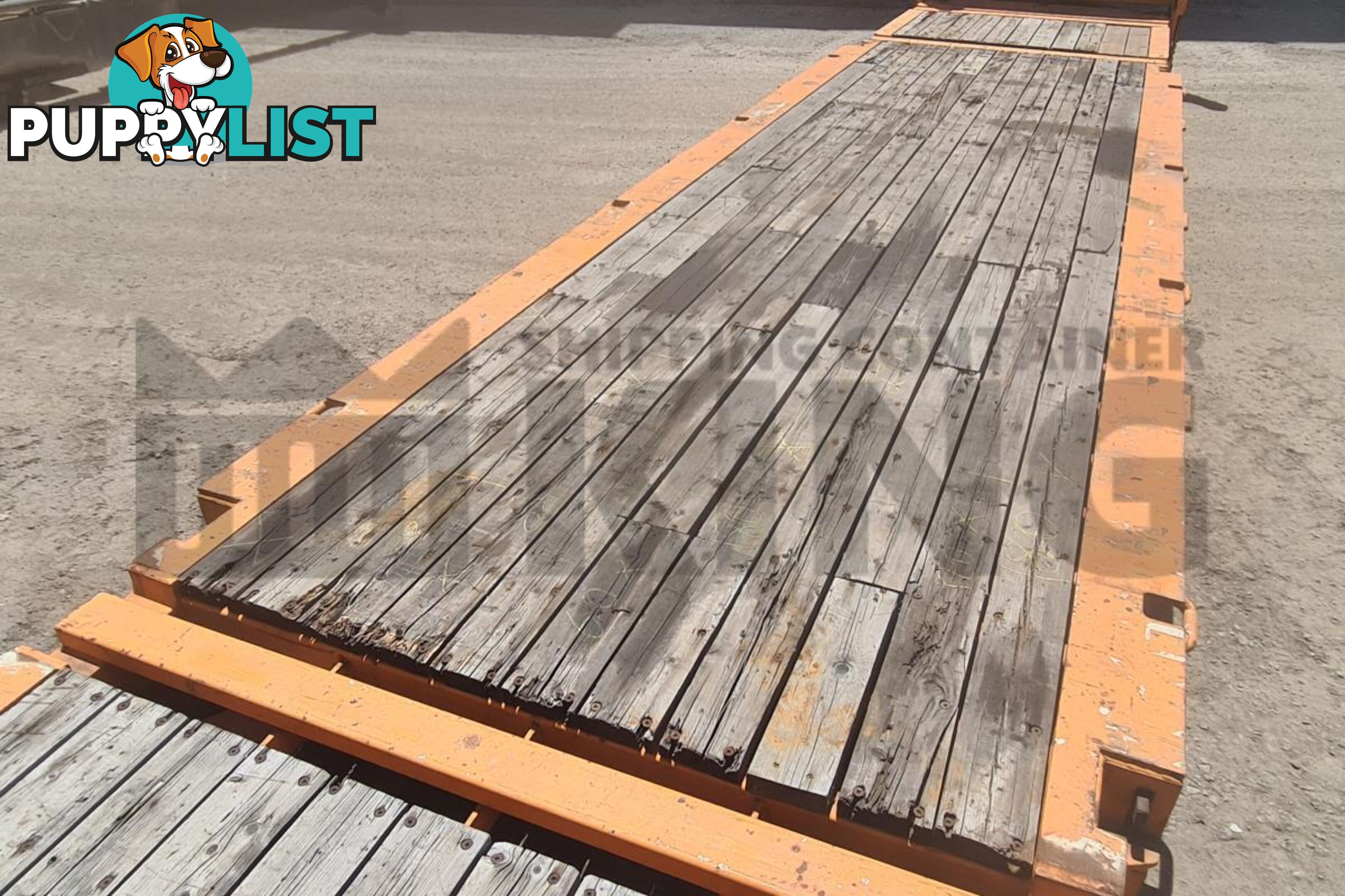 40' FLAT RACK SHIPPING CONTAINER (WITH COLLAPSIBLE ENDS)