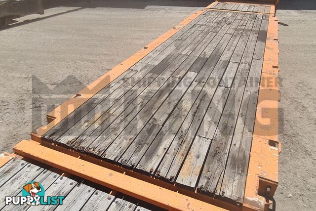 40' FLAT RACK SHIPPING CONTAINER (WITH COLLAPSIBLE ENDS)
