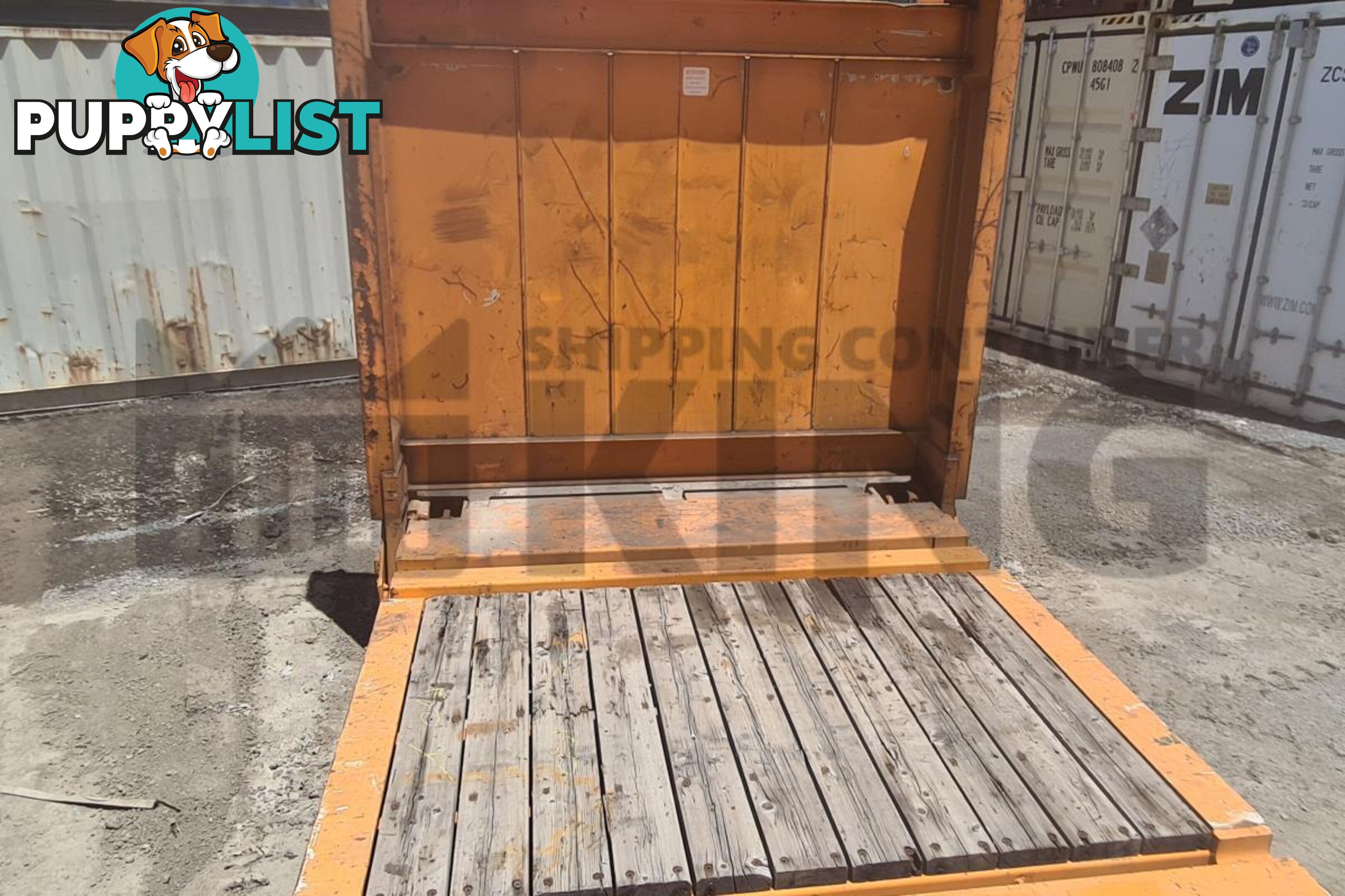 40' FLAT RACK SHIPPING CONTAINER (WITH COLLAPSIBLE ENDS)