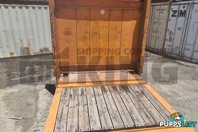 40' FLAT RACK SHIPPING CONTAINER (WITH COLLAPSIBLE ENDS)