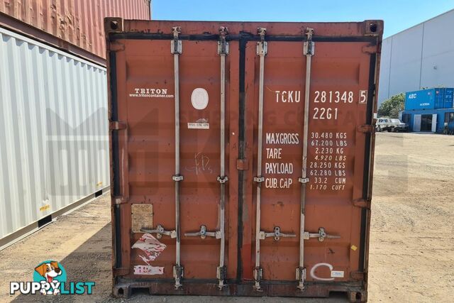 20' STANDARD HEIGHT SHIPPING CONTAINER - in Brisbane