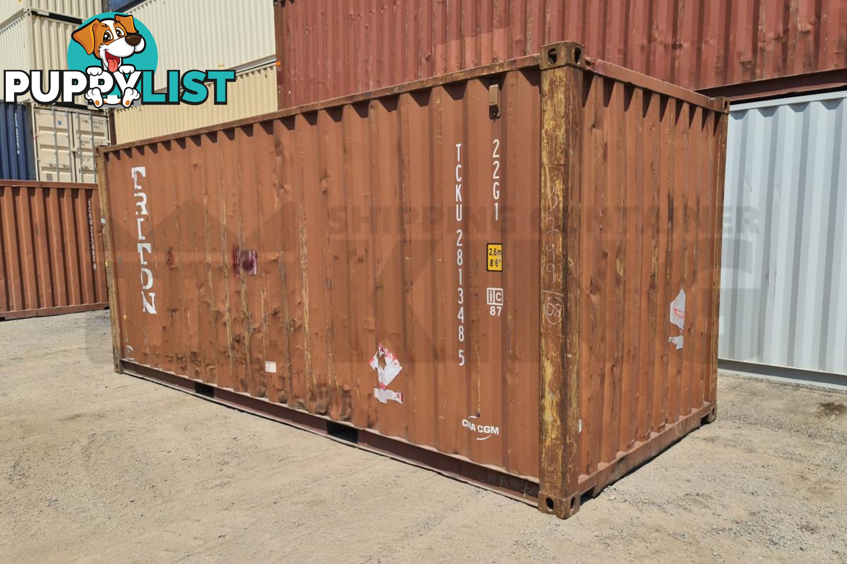 20' STANDARD HEIGHT SHIPPING CONTAINER - in Brisbane