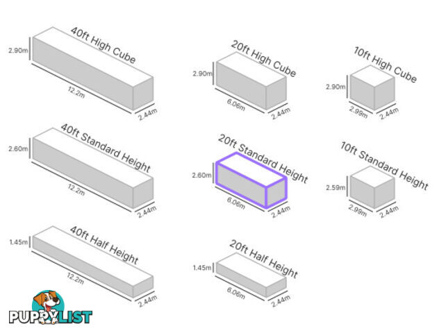 20' STANDARD HEIGHT SHIPPING CONTAINER