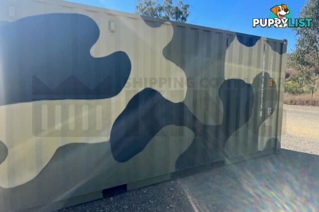 20' STANDARD HEIGHT SHIPPING CONTAINER (CAMOUFLAGE) - in Rockhampton