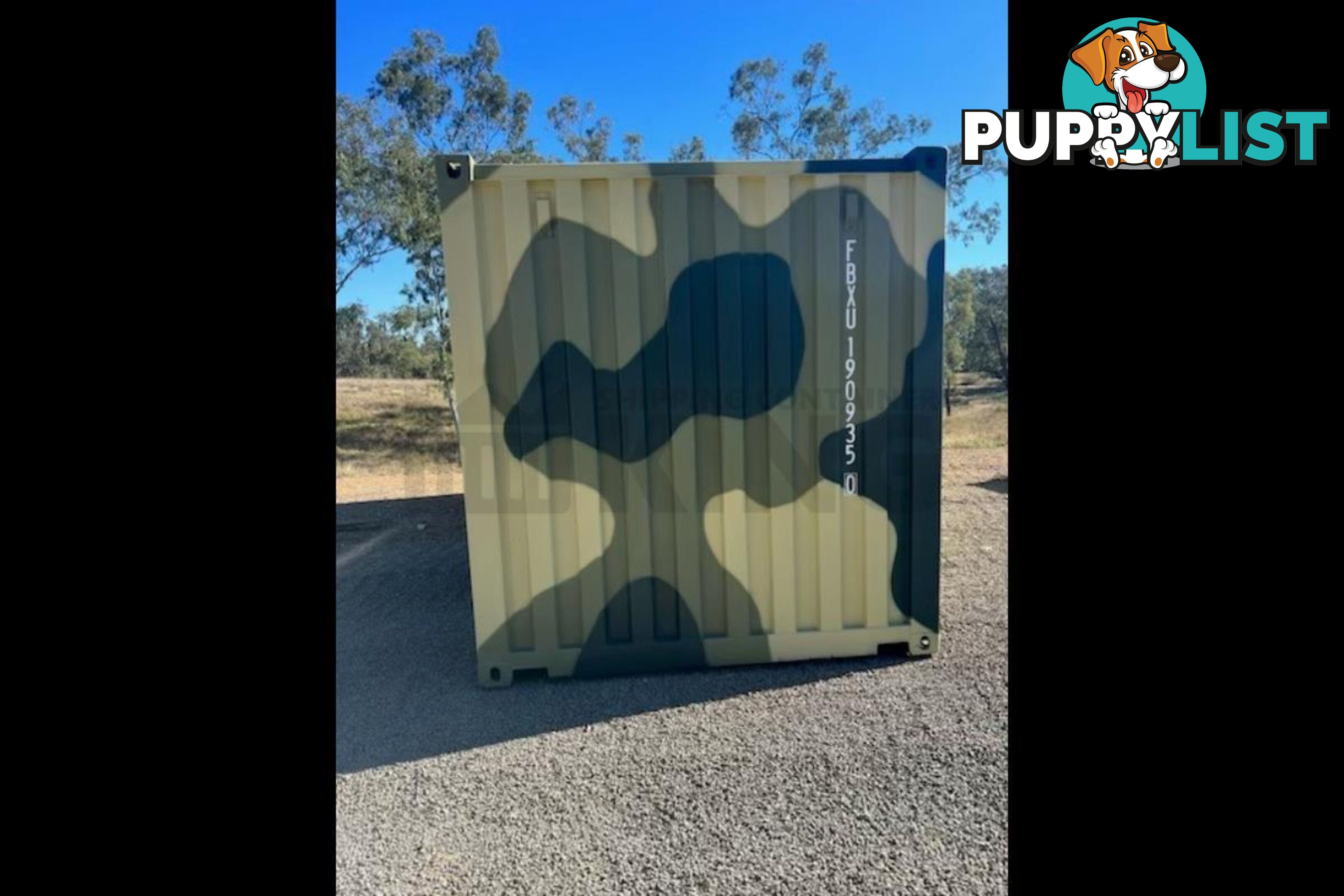 20' STANDARD HEIGHT SHIPPING CONTAINER (CAMOUFLAGE) - in Rockhampton