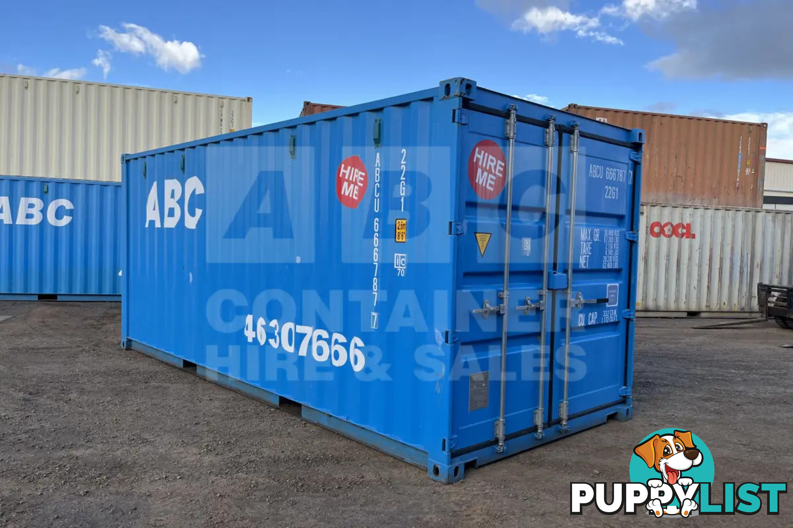 20' STANDARD HEIGHT SHIPPING CONTAINER - in Toowoomba