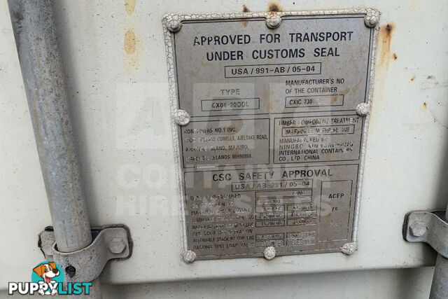 20' STANDARD HEIGHT SHIPPING CONTAINER