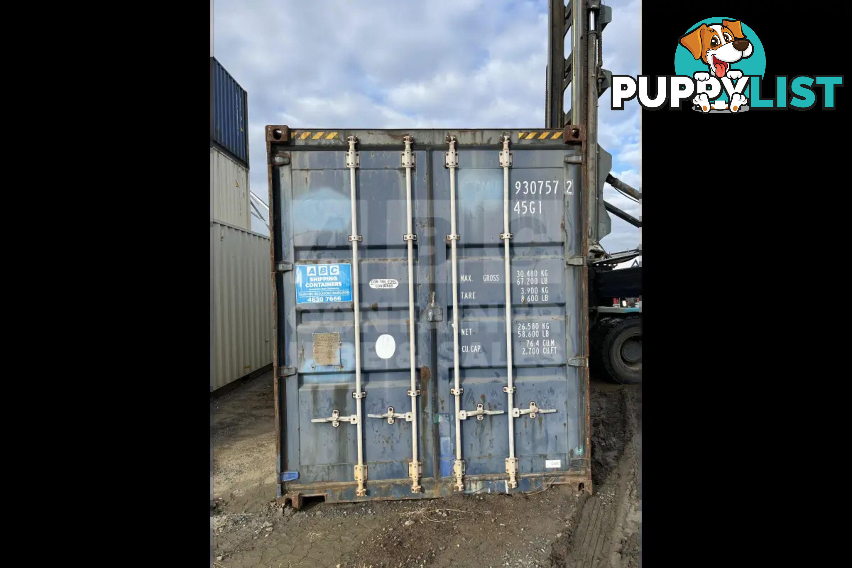 40' HIGH CUBE SHIPPING CONTAINER