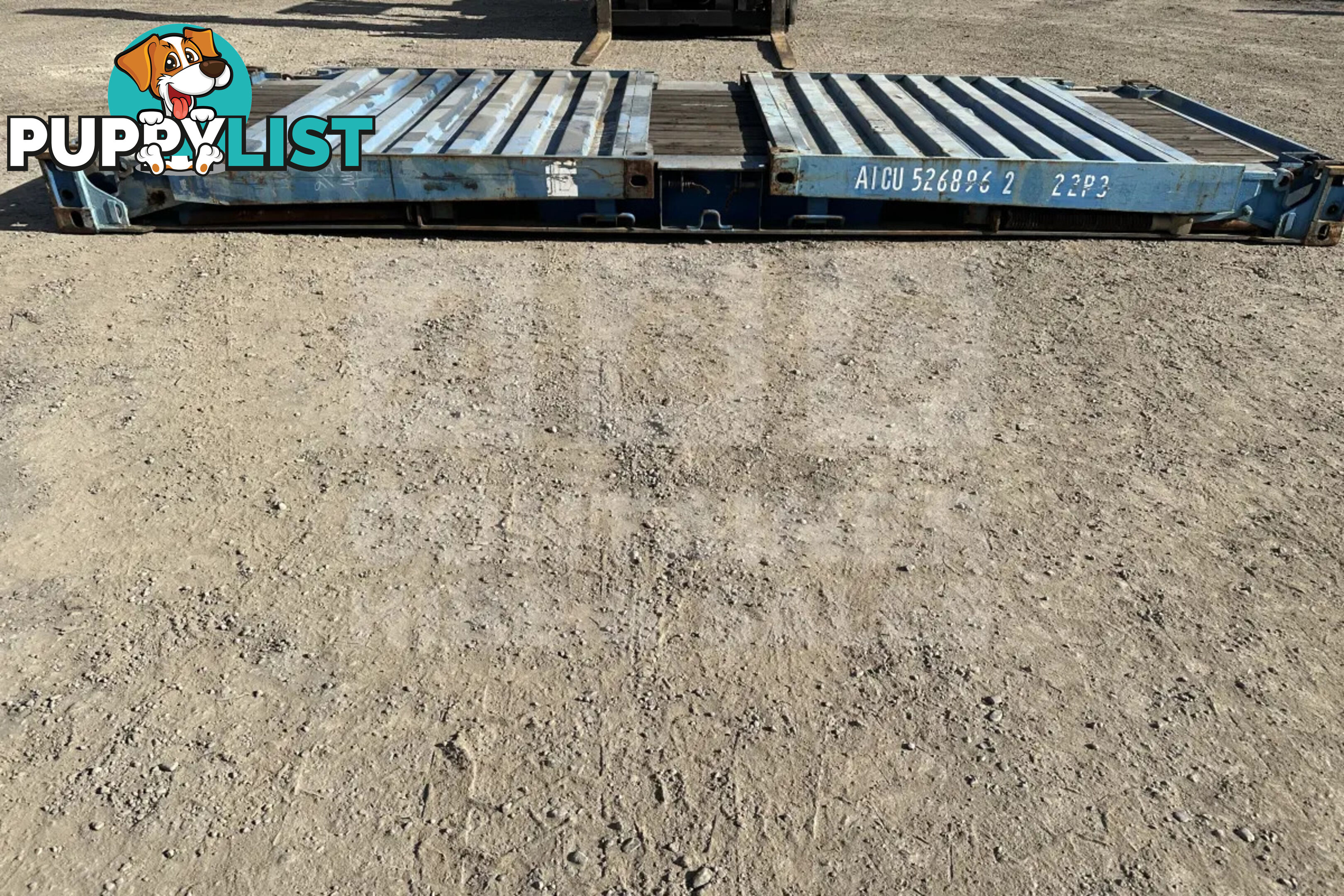 20' FLAT RACK SHIPPING CONTAINER (WITH COLLAPSIBLE ENDS)