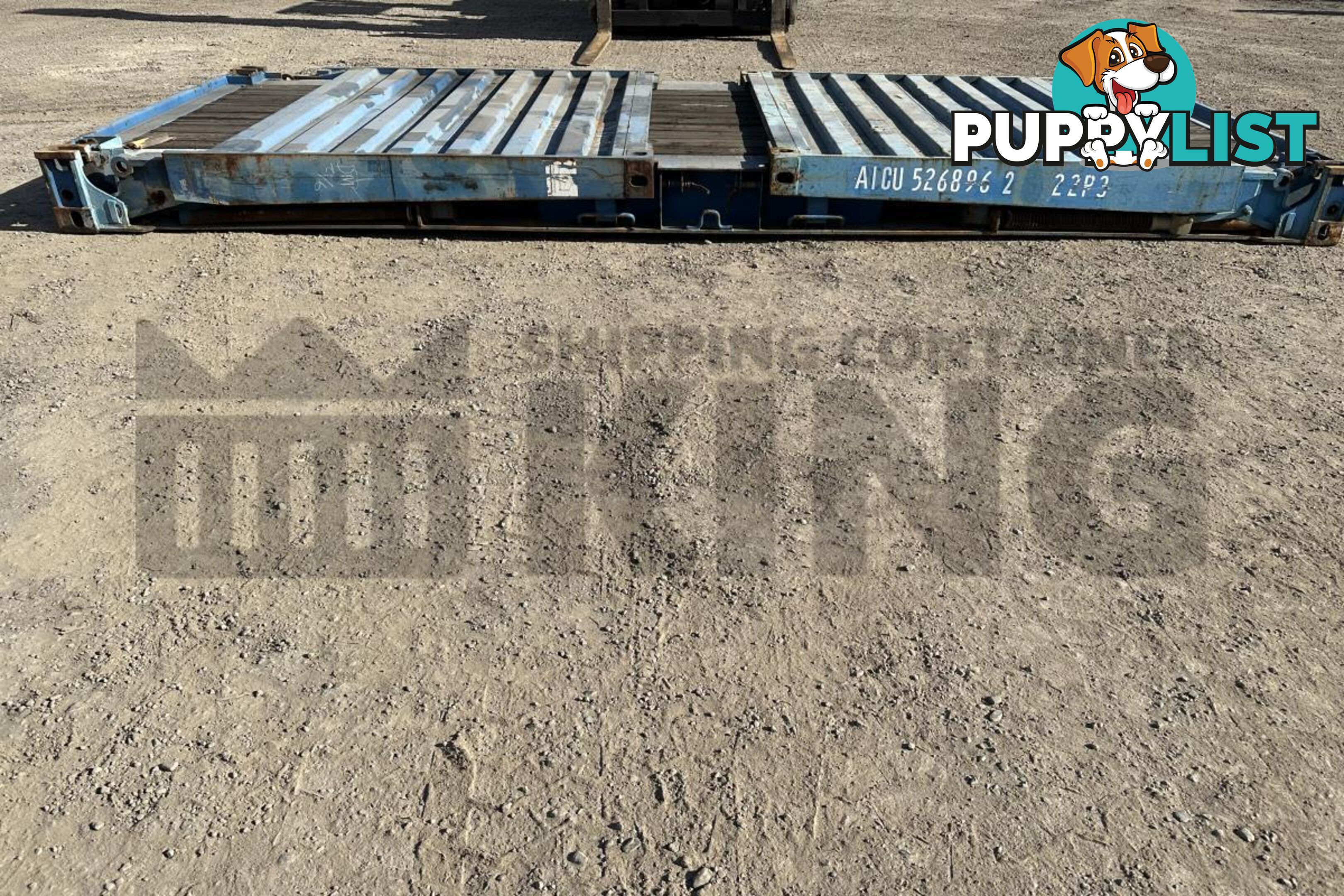 20' FLAT RACK SHIPPING CONTAINER (WITH COLLAPSIBLE ENDS)