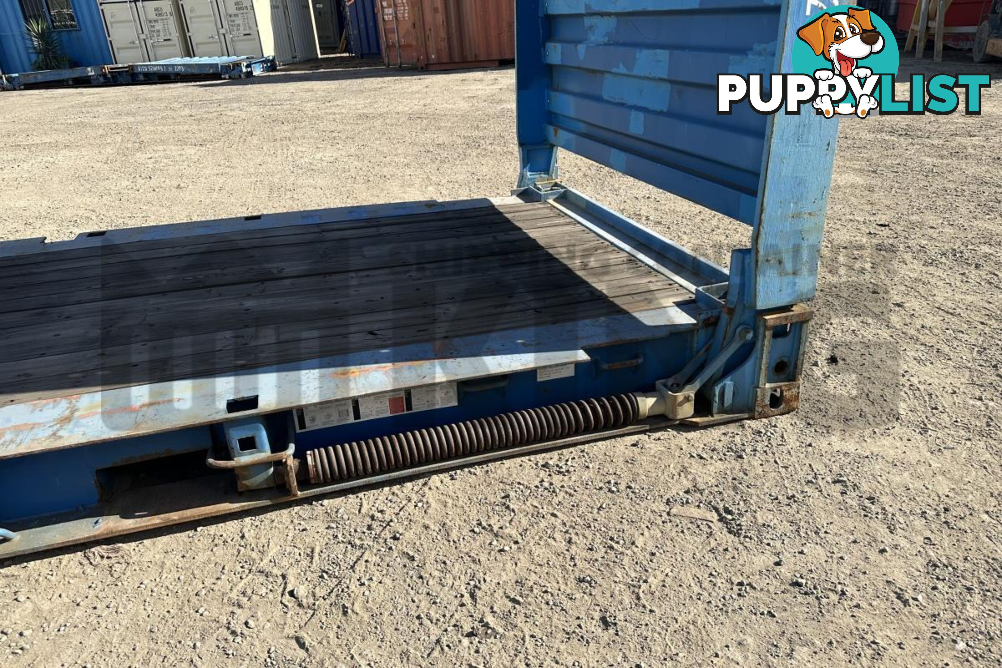 20' FLAT RACK SHIPPING CONTAINER (WITH COLLAPSIBLE ENDS)