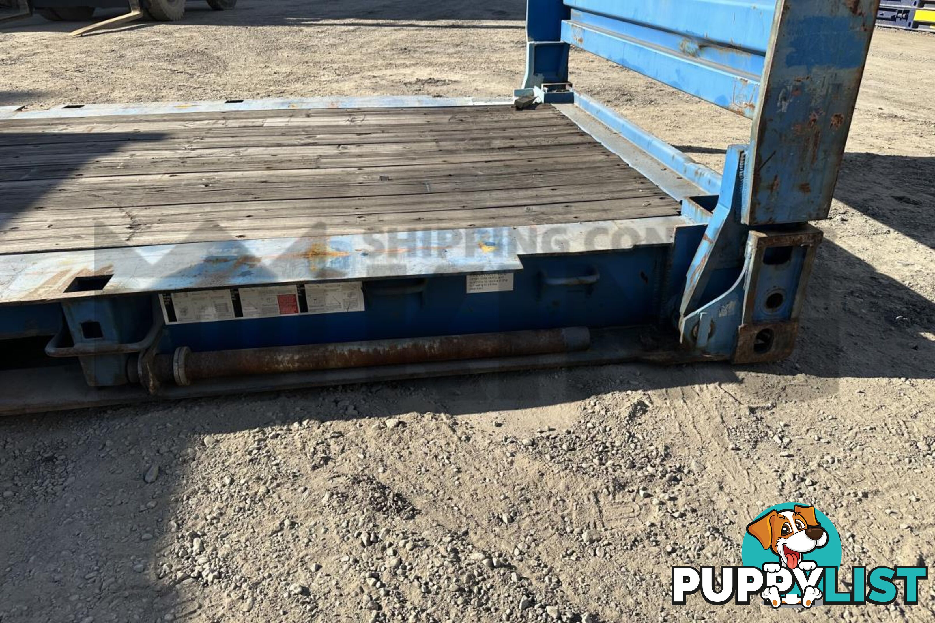 20' FLAT RACK SHIPPING CONTAINER (WITH COLLAPSIBLE ENDS)