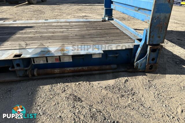 20' FLAT RACK SHIPPING CONTAINER (WITH COLLAPSIBLE ENDS)