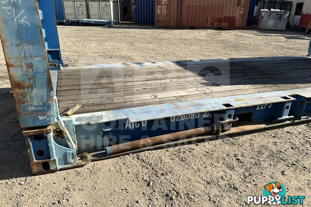 20' FLAT RACK SHIPPING CONTAINER (WITH COLLAPSIBLE ENDS)