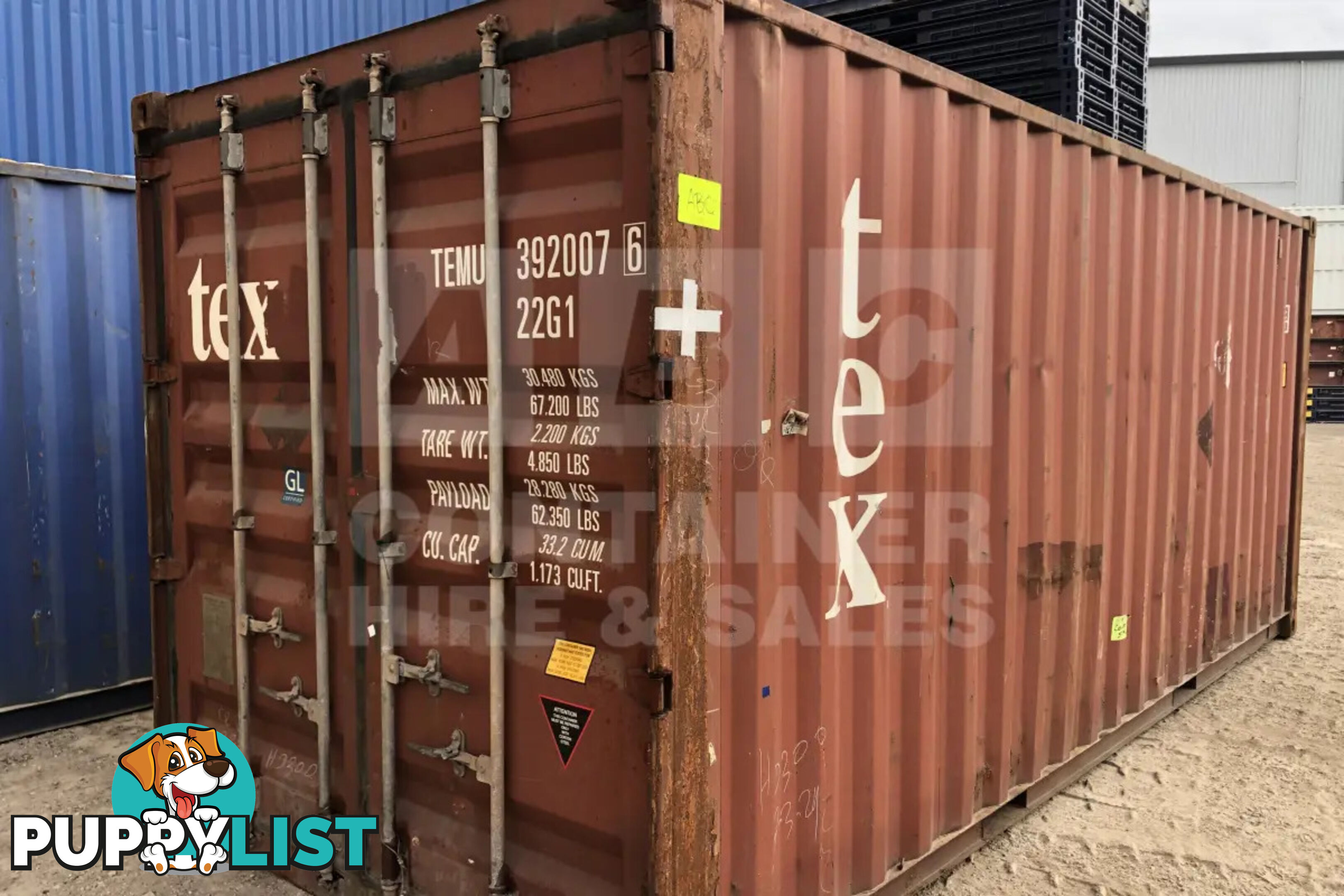 20' STANDARD HEIGHT SHIPPING CONTAINER