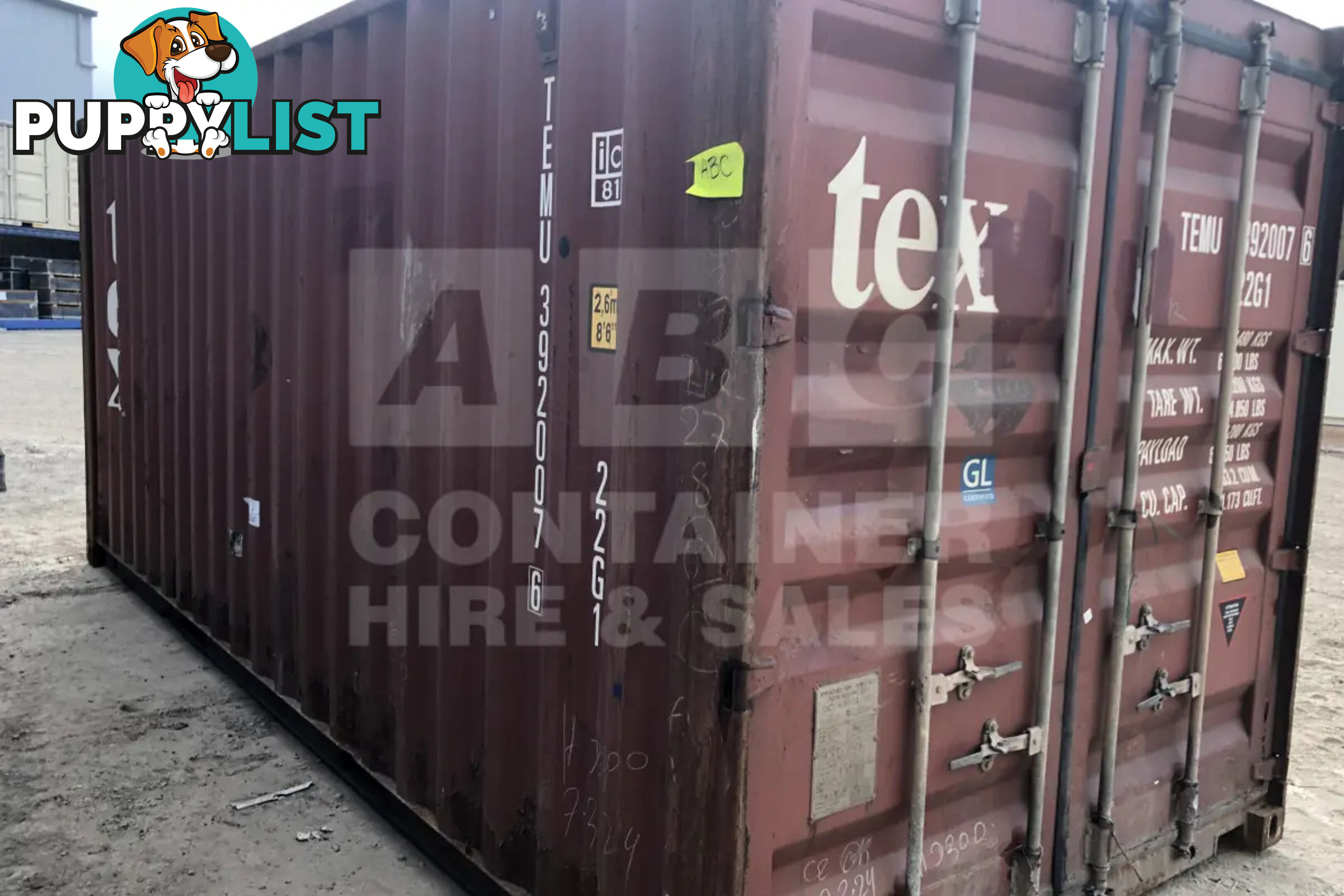 20' STANDARD HEIGHT SHIPPING CONTAINER