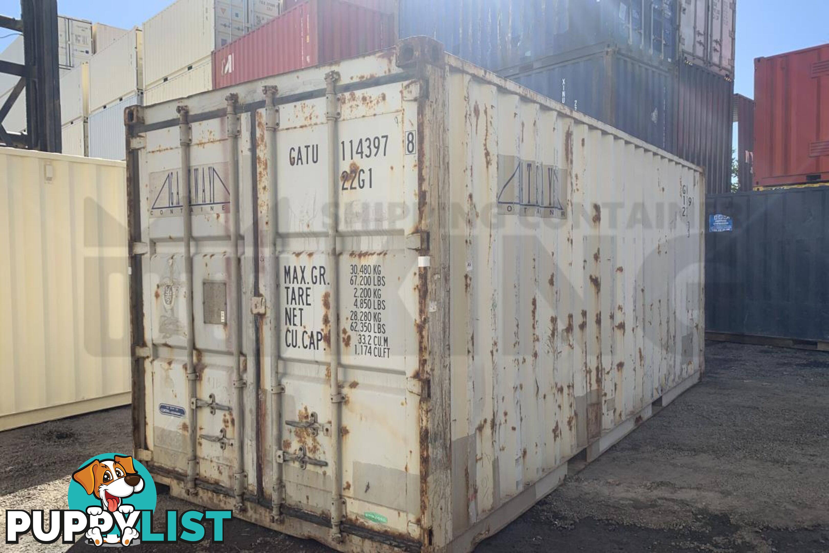 20' STANDARD HEIGHT SHIPPING CONTAINER - in Rockhampton