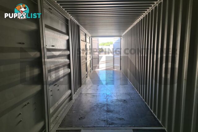 40' HIGH CUBE PARTIAL SIDE OPENING SHIPPING CONTAINER (2 SETS OF SIDE OPENING DOORS) - in Brisbane